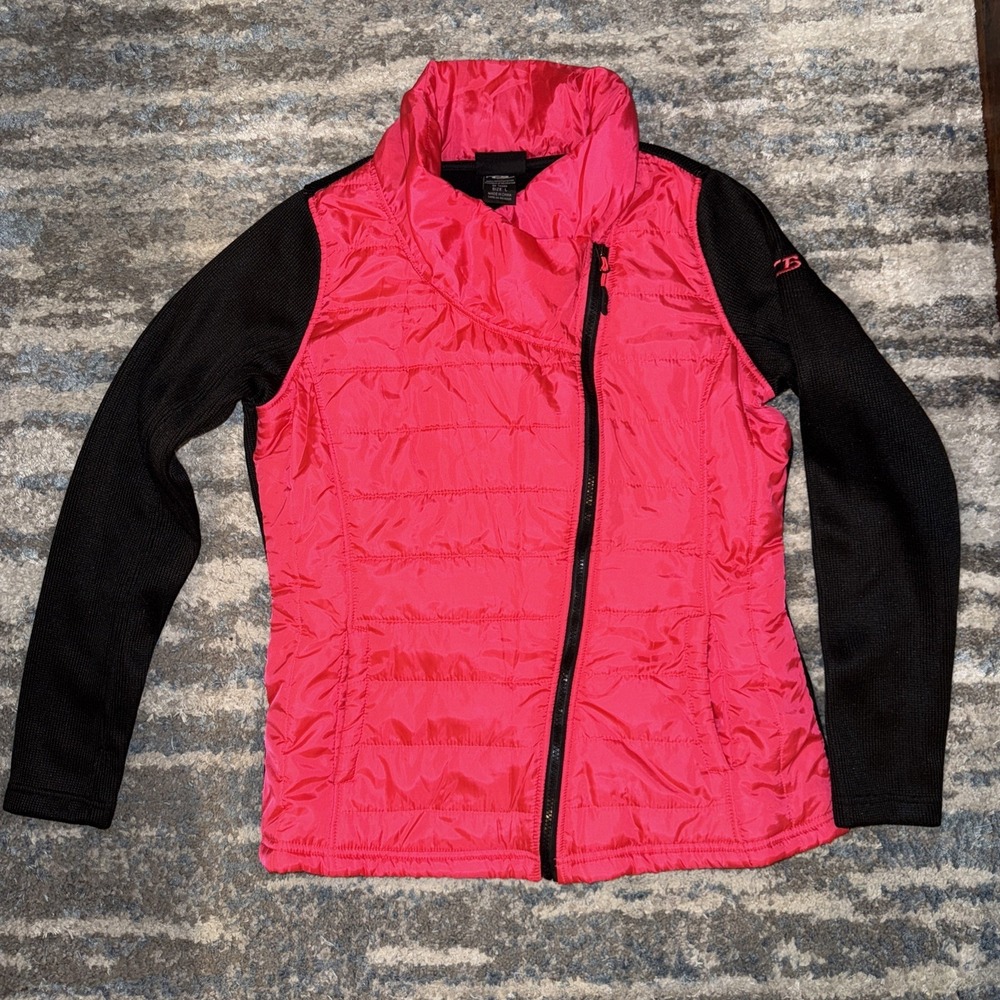 CB Sports Ski Puffer Jacket Red/Black‎ Size Large A0006